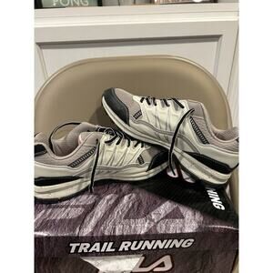 Brand New FILA Evergrand Trail RUNNING Gray Athletic SHOES Women's Sz 11